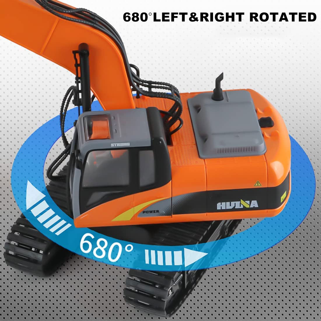 HUINA 1/14 RC Alloy Long Arm Excavator | Construction Engineering Toy