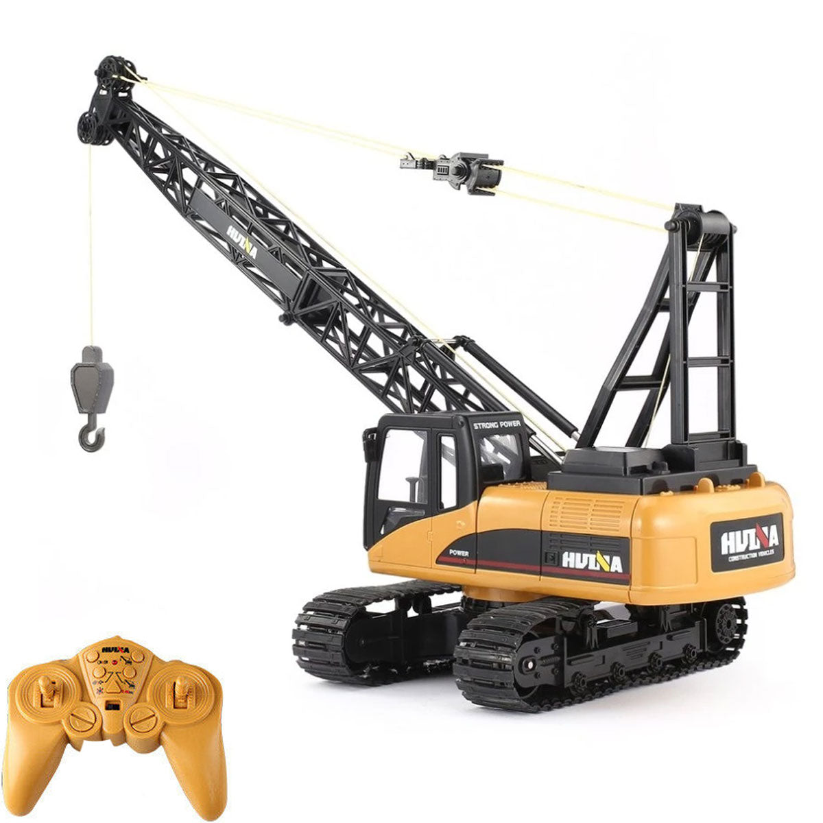 Huina 1:14 RC Crane Excavator | Construction Tower Truck Toy | Kids Boys Gift