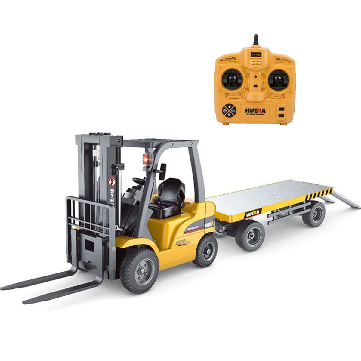 Huina 1/10 RC Forklift | Industrial Construction Toy | Engineering Vehicle Trailer