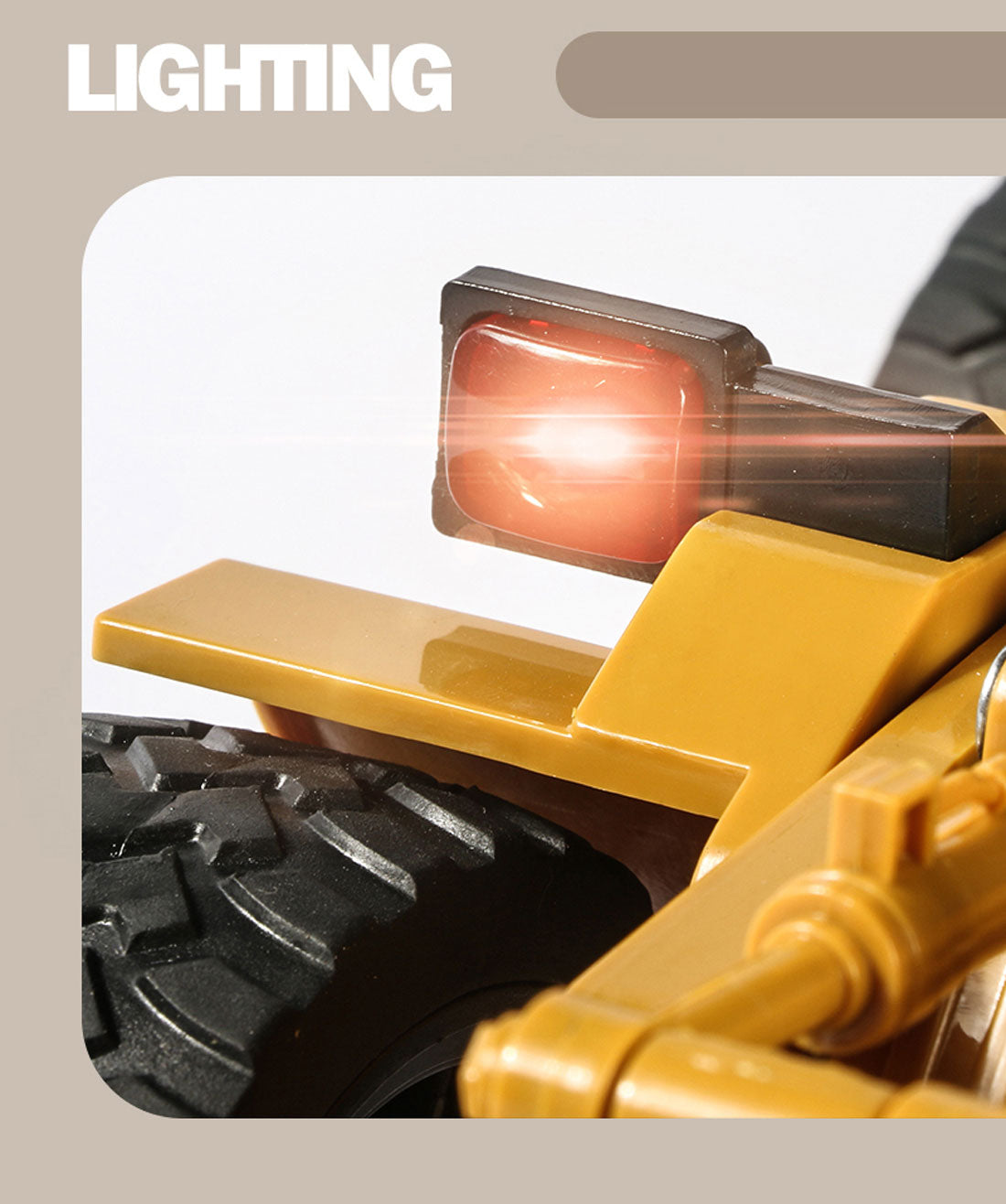 HUINA 1/18 RC Alloy Loader | 6CH Bulldozer Construction Toy