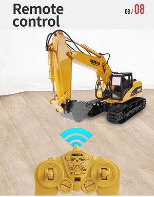 HUINA 1/14 RC Alloy Excavator | 15CH Construction Engineering Toy