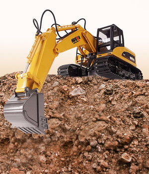 HUINA 1/14 RC Alloy Excavator | 15CH Construction Engineering Toy