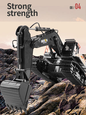 HUINA 1/14 RC Alloy Excavator | 22CH Construction Vehicle Toy