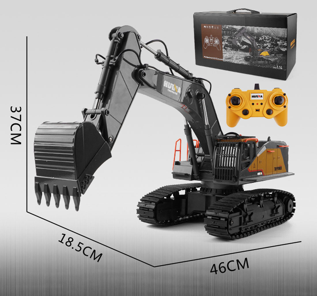 HUINA 1/14 RC Alloy Excavator | 22CH Construction Vehicle Toy