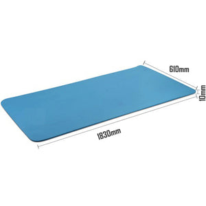 10mm Extra Thick NBR Yoga Mat | Gym Pilates Fitness Exercise Mat | Blue
