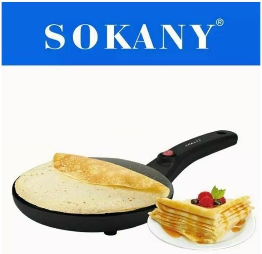 Electric Crepe Maker | Frying Griddle | Non Stick | Pancake Maker | Baking Pan