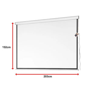 100" Electric Motorised Projector Screen TV +Remote