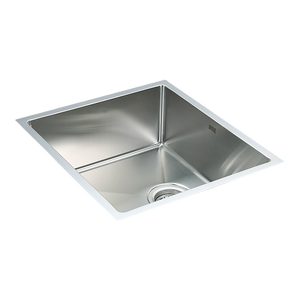 490x440mm Handmade Stainless Steel Undermount / Topmount Kitchen Laundry Sink with Waste