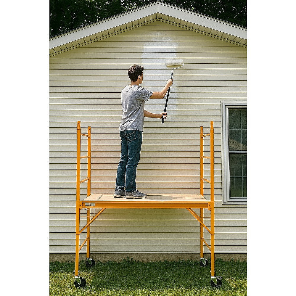 Mobile Safety Scaffold Ladder Tool | Heavy Duty 450KG Load Capacity