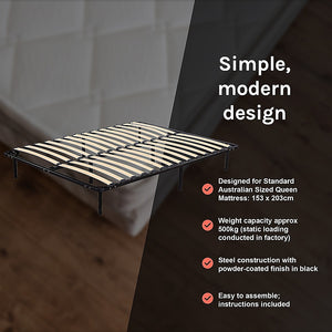 Queen Metal Bed Frame | Bedroom Furniture