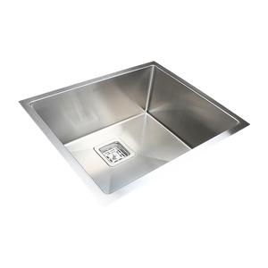 550x455mm Handmade 1.5mm Stainless Steel Undermount / Topmount Kitchen Sink | Square Waste