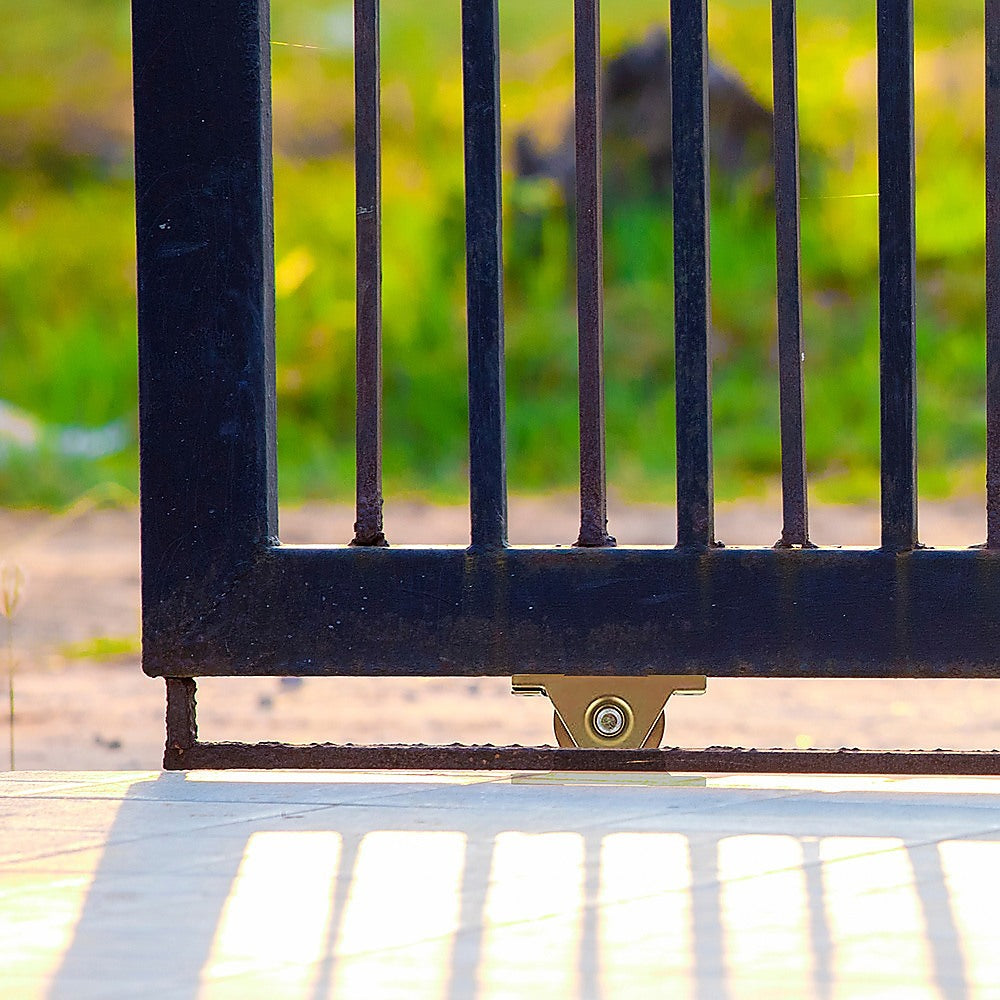 Sliding Gate Hardware Accessories Kit | 6m Track | Wheels | Stopper | Roller Guide