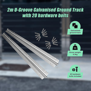 Sliding Gate Hardware Accessories Kit | 2m Track