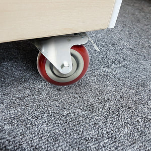 Heavy Duty PU Swivel Castor Wheels | 4 x 4" | With Brake | Industrial Strength