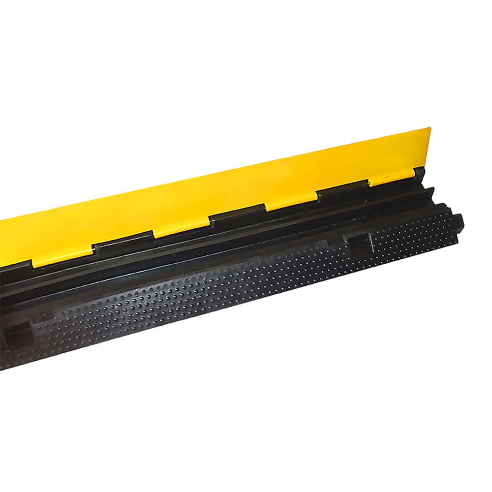 Rubber Electrical Wire Cover | 3-Pack | 2-Cable Heavy Duty Protector | Dual Channel