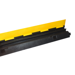 Rubber Electrical Wire Cover | 3-Pack | 2-Cable Heavy Duty Protector | Dual Channel