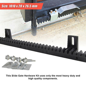 Sliding Gate Hardware Accessories Kit | 4m Gear Rack Track