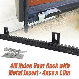 Sliding Gate Hardware Accessories Kit | 4m Gear Rack Track