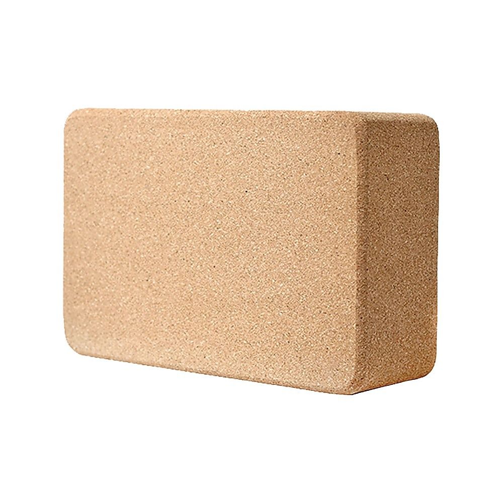 2x ECO-Friendly Cork Yoga Block Organic Yoga Prop Accessory Exercise Brick