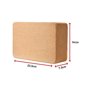 2x ECO-Friendly Cork Yoga Block Organic Yoga Prop Accessory Exercise Brick