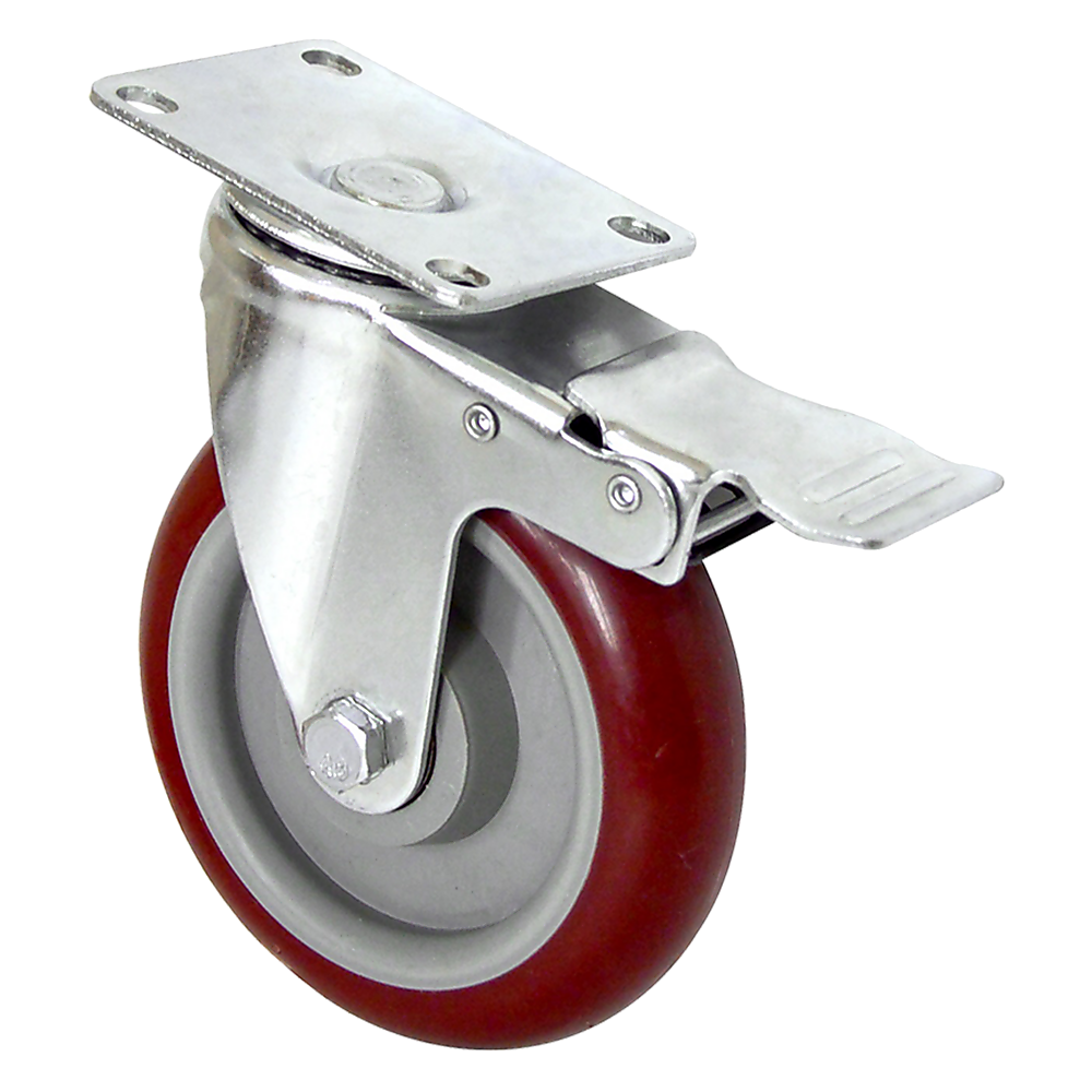 Heavy Duty Swivel Castor Wheels | 4 x 5" | 400KG Load | Trolley Furniture Caster | All Brake