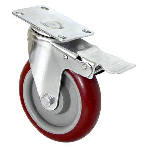 Heavy Duty Swivel Castor Wheels | 4 x 5" | 400KG Load | Trolley Furniture Caster | All Brake