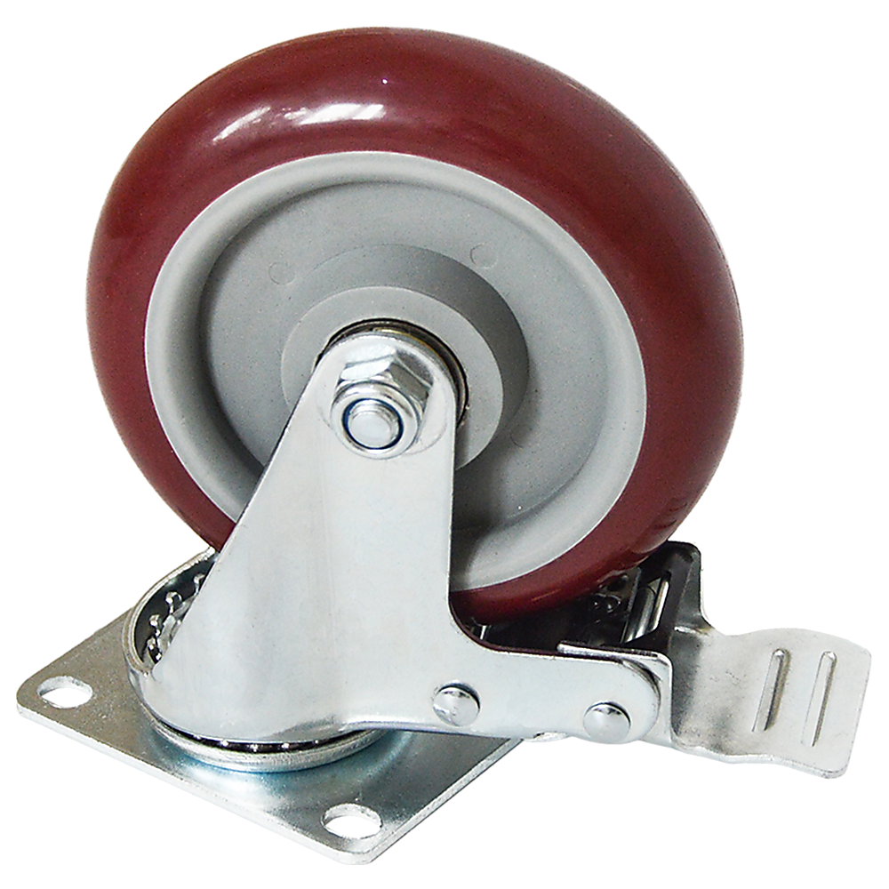 Heavy Duty Swivel Castor Wheels | 4 x 5" | 400KG Load | Trolley Furniture Caster | All Brake