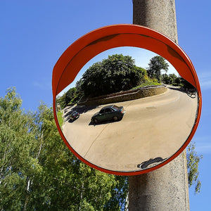 Round Convex Mirror | 60cm | Blind Spot Traffic Driveway Safety | Wide Angle