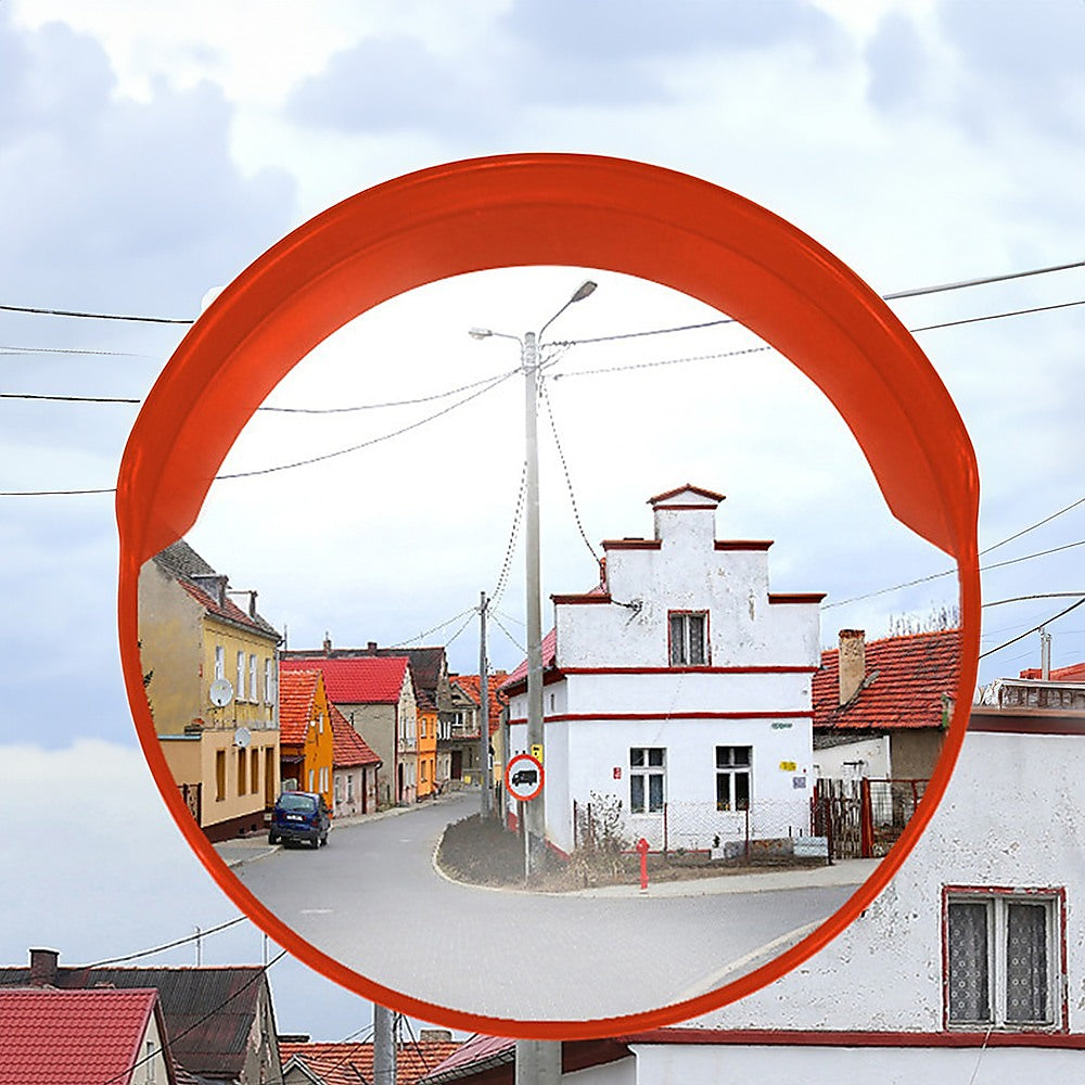 Round Convex Mirror | 60cm | Blind Spot Traffic Driveway Safety | Wide Angle