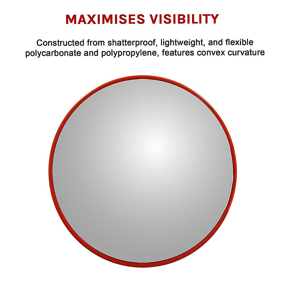 Wide Angle Convex Road Safety Mirror | 60cm | Traffic Driveway Security