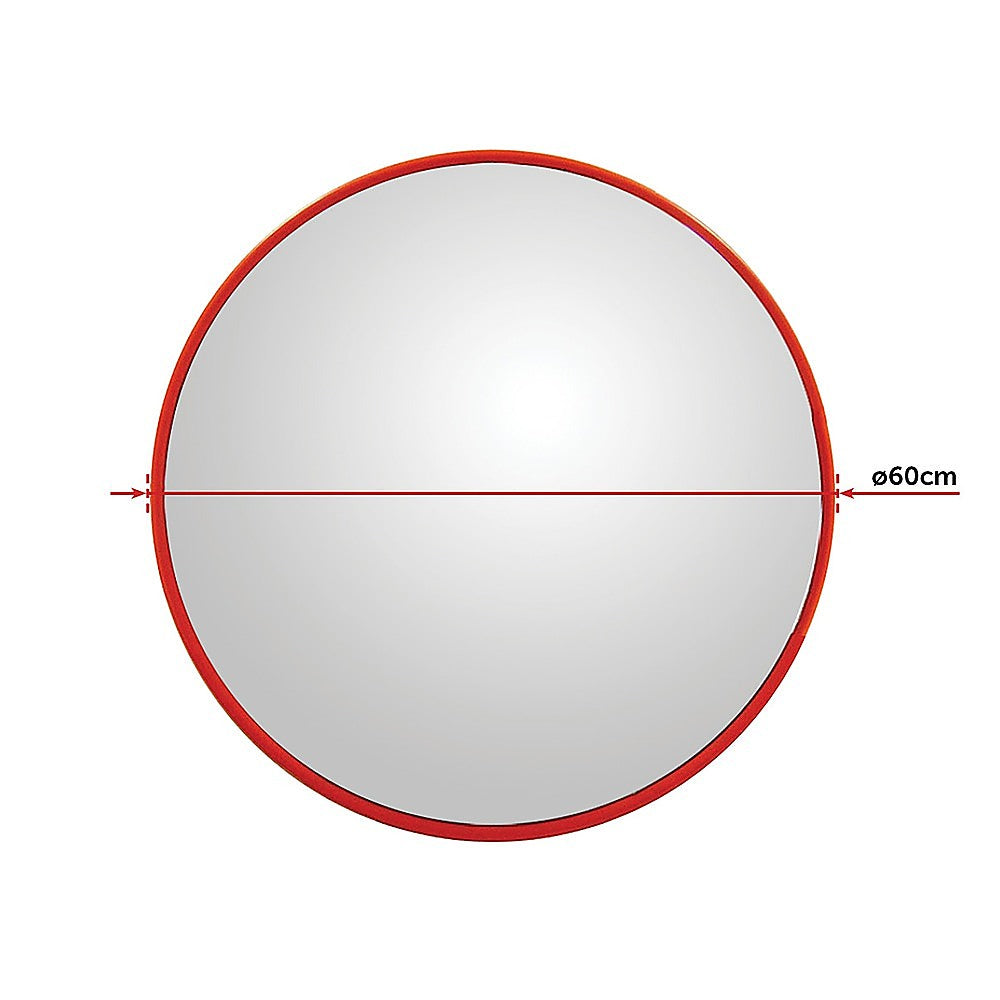 Wide Angle Convex Road Safety Mirror | 60cm | Traffic Driveway Security