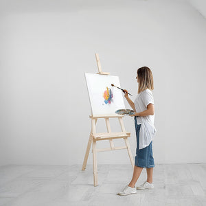 Pine Wood Easel | Artist Art Display | Painting Shop Tripod Stand | Wedding