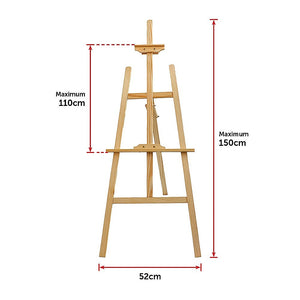 Pine Wood Easel | Artist Art Display | Painting Shop Tripod Stand | Wedding