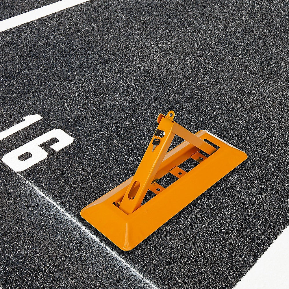 Fold Down Parking Spot Lock | Vehicle Security Safety Bollard Barrier