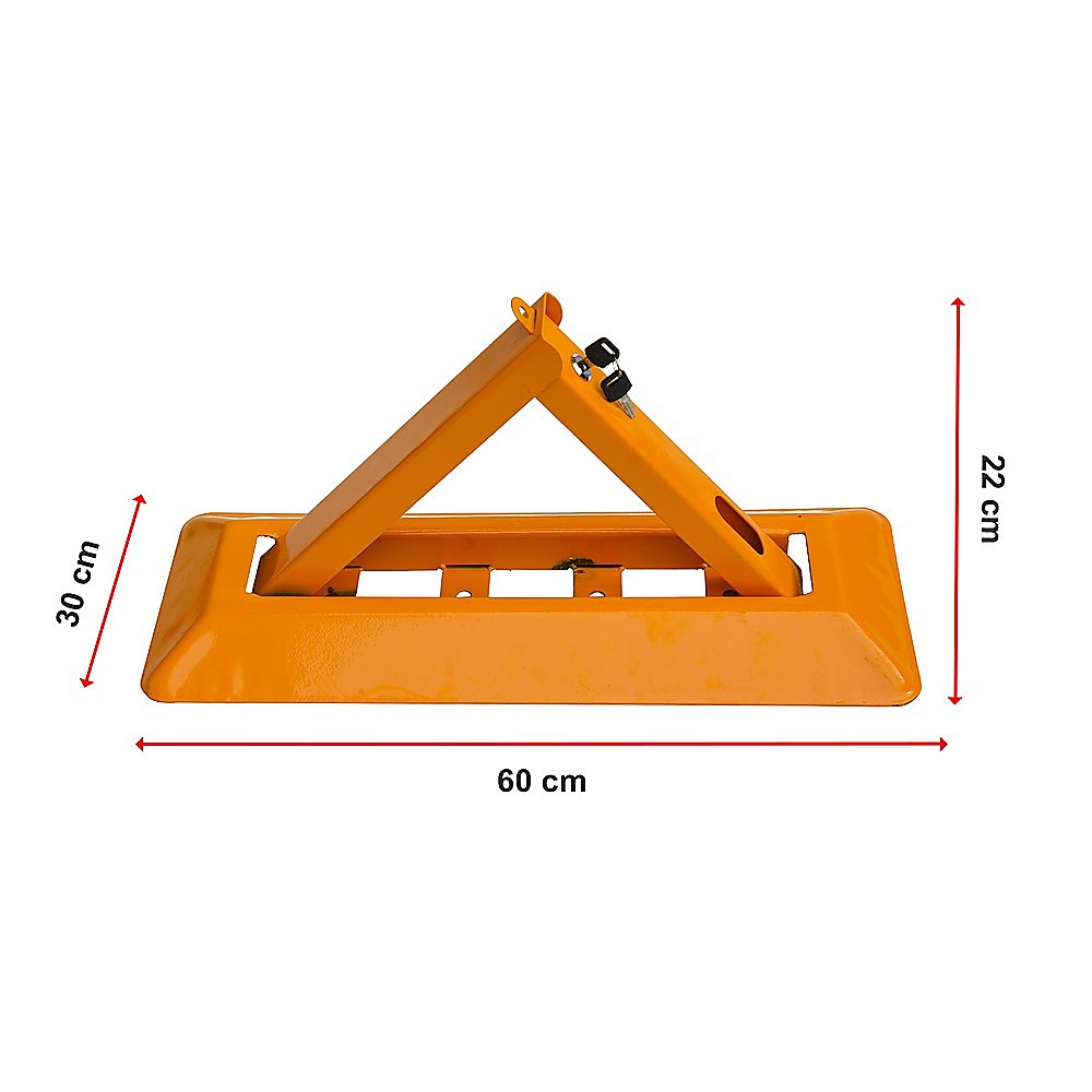 Fold Down Parking Spot Lock | Vehicle Security Safety Bollard Barrier