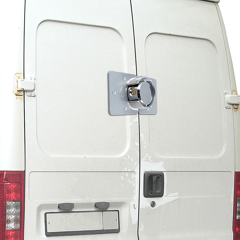 Van Door Lock with Brackets | Heavy Duty Security Hasp Padlock for Vehicles