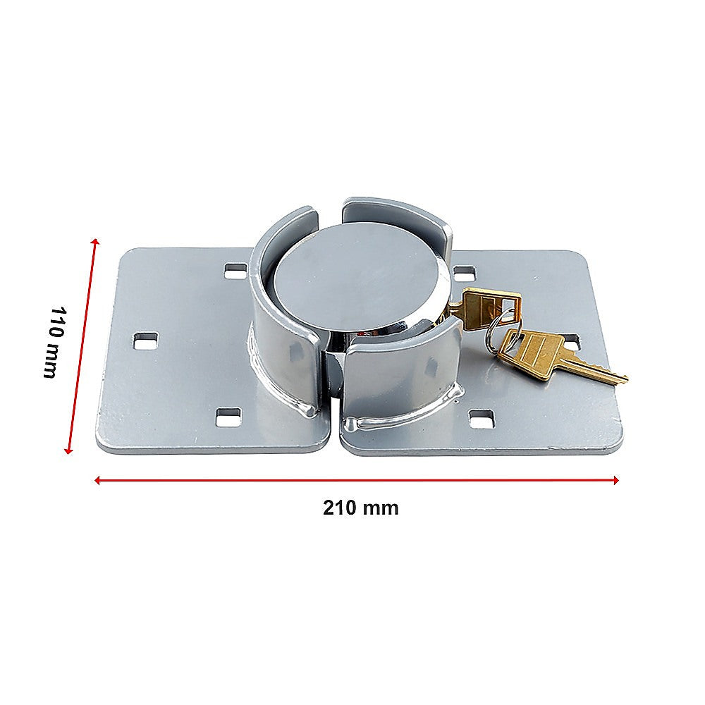 Van Door Lock with Brackets | Heavy Duty Security Hasp Padlock for Vehicles