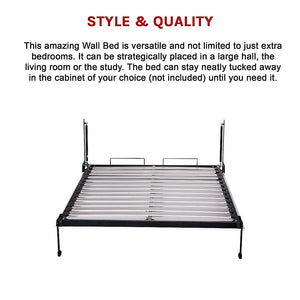 Palermo Queen Size Wall Bed Mechanism Hardware Kit Diamond Edition