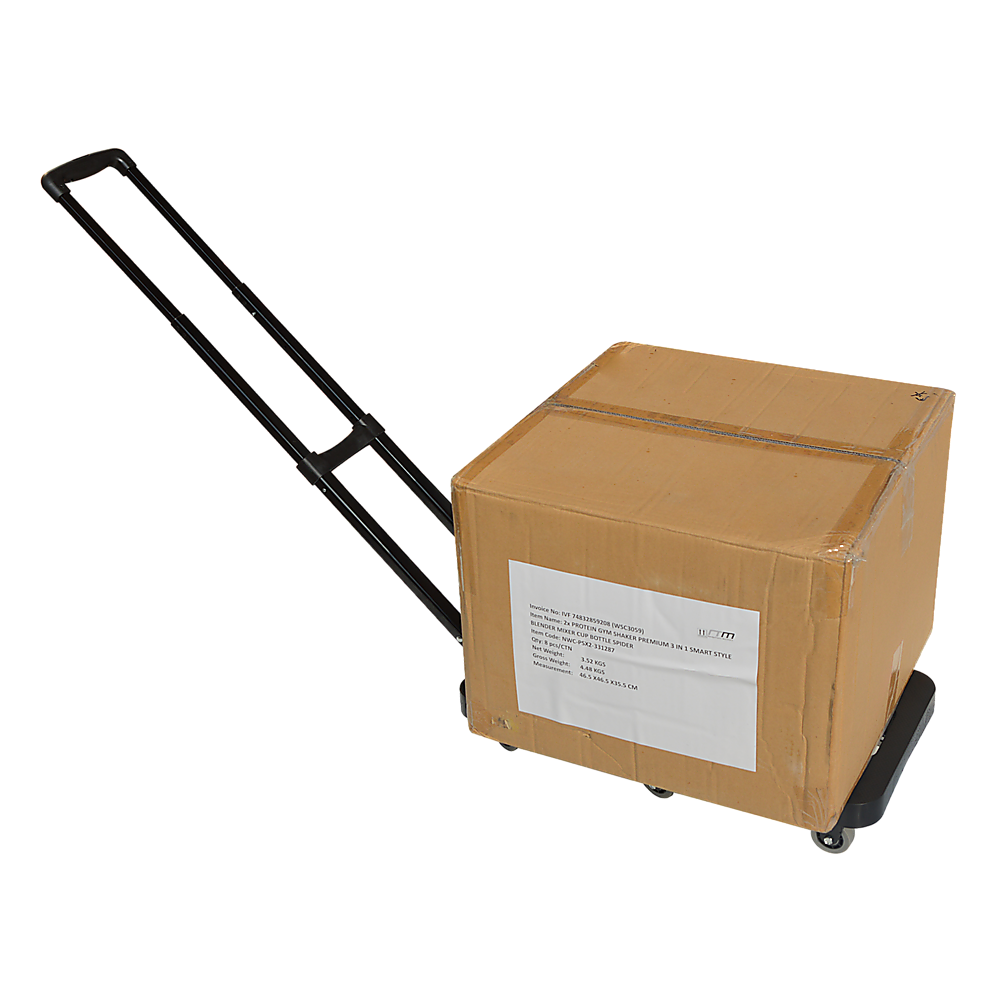 Foldable Flatbed Trolley Cart | 6 x 360° Rotating Wheels | 200KG Load Capacity