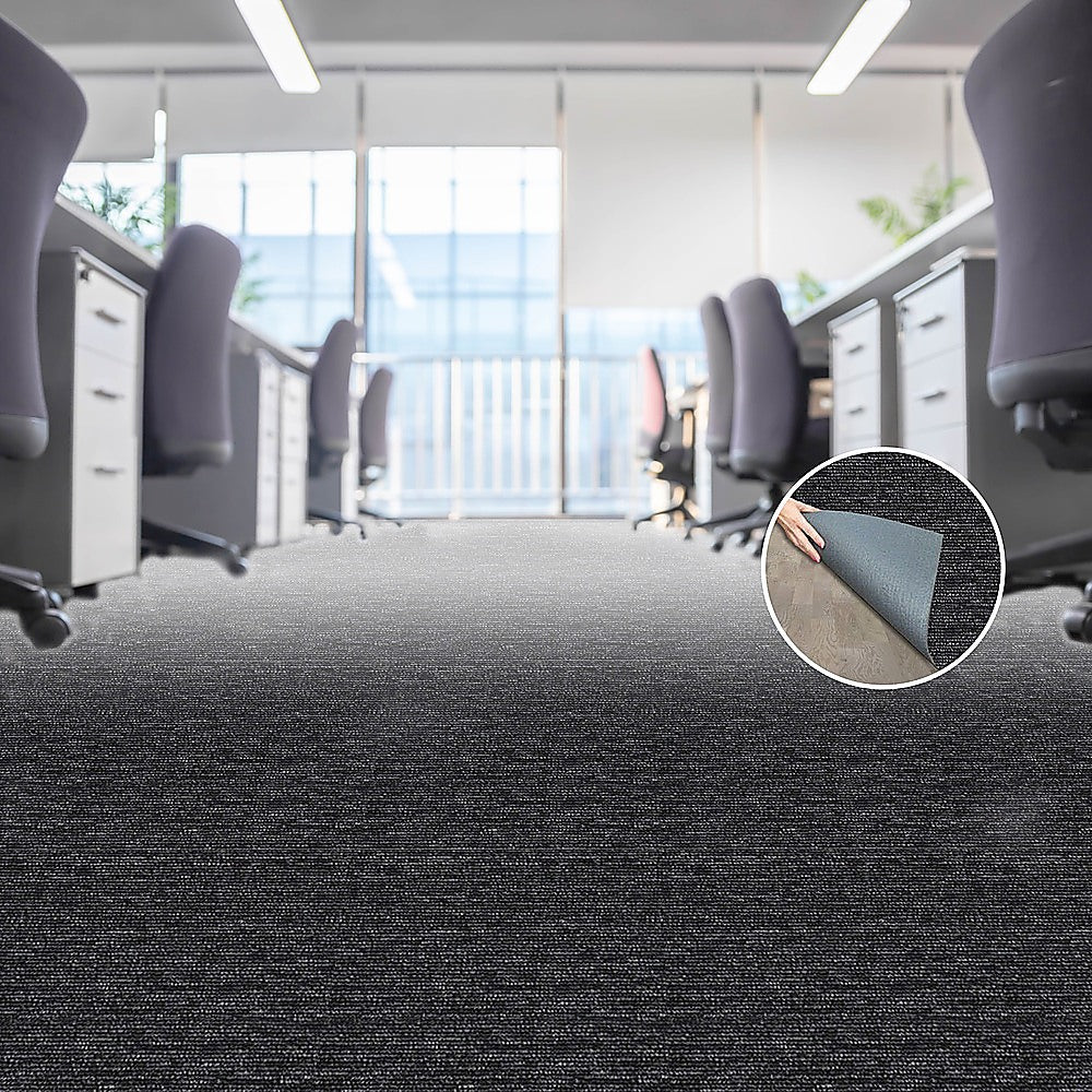 Carpet Tiles | 5m² Box | Heavy Use Flooring | Commercial Domestic Office | Charcoal