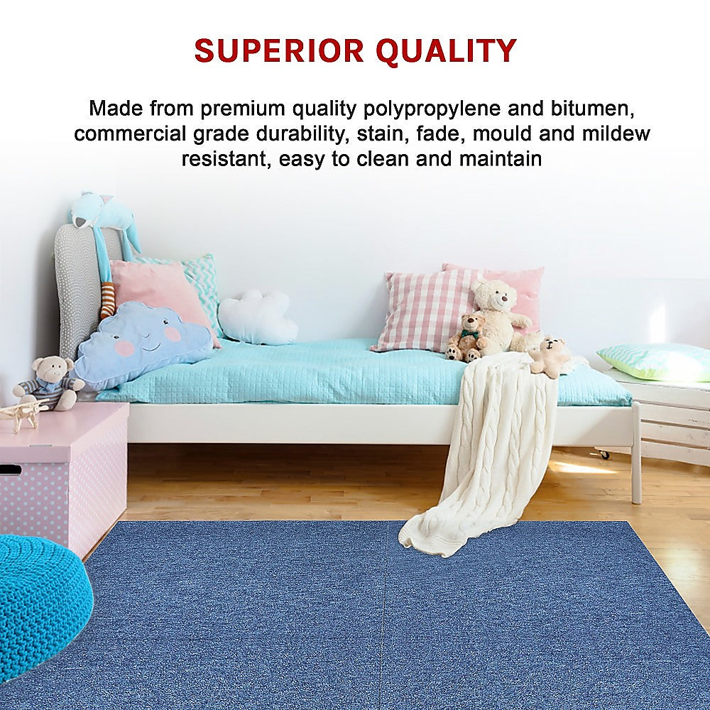 Carpet Tiles | 5m² Box | Heavy Use Flooring | Commercial Domestic Office | Blue