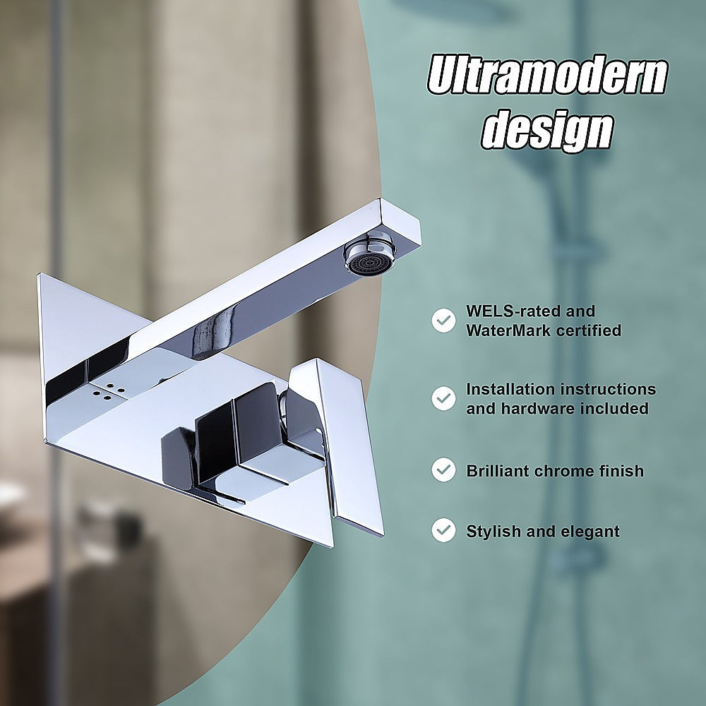 Basin Mixer Tap | Bathroom Kitchen Laundry Faucet | Chrome Finish