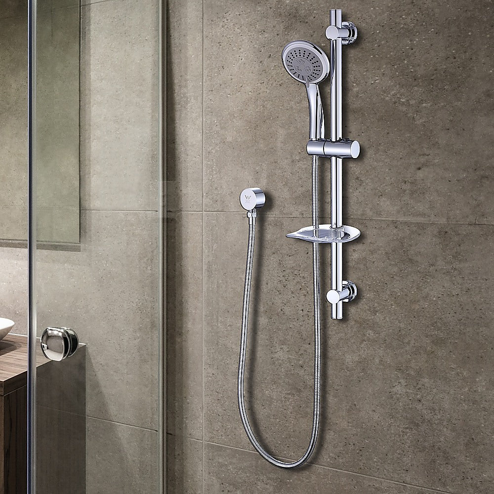 Handheld Shower Rail Set | Soap Dish Included | Modern Bathroom Accessory