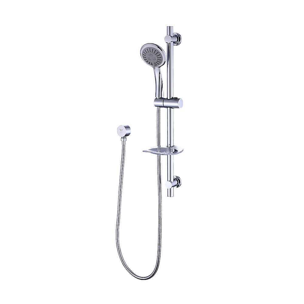Handheld Shower Rail Set | Soap Dish Included | Modern Bathroom Accessory