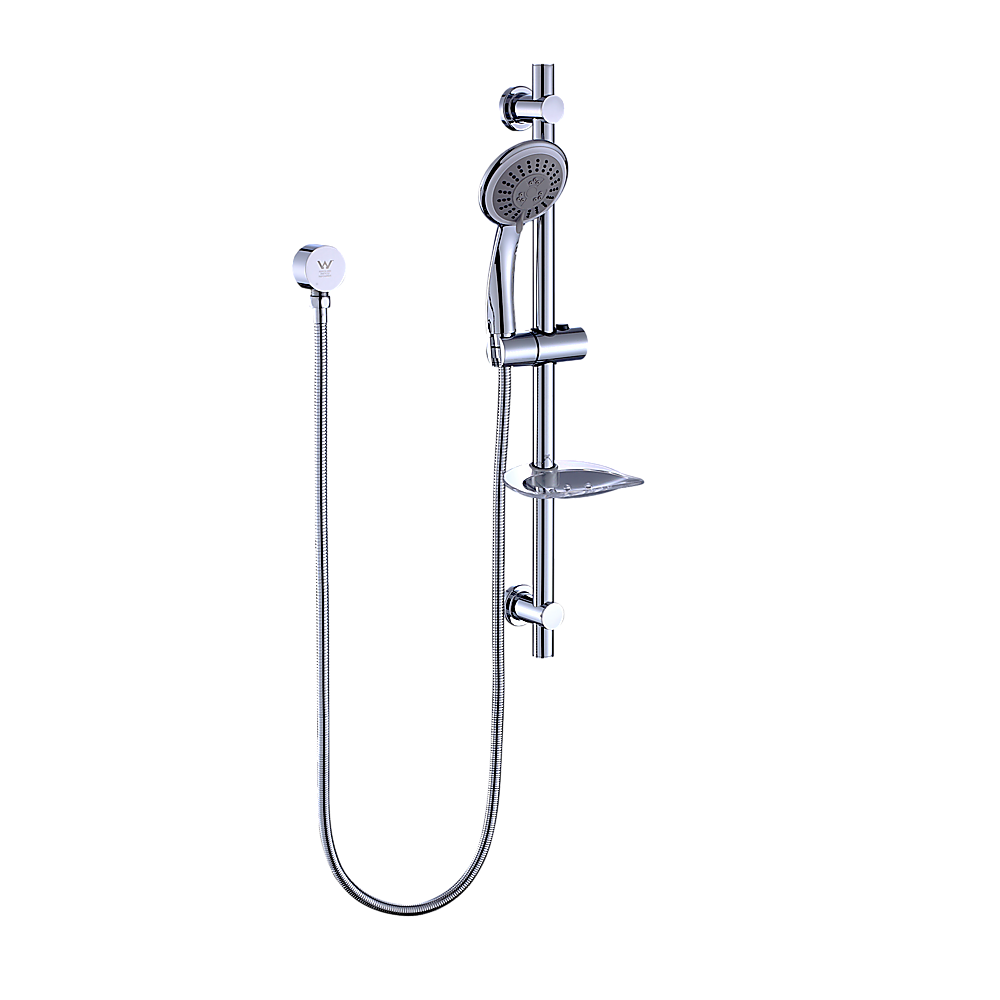 Handheld Shower Rail Set | Soap Dish Included | Modern Bathroom Accessory
