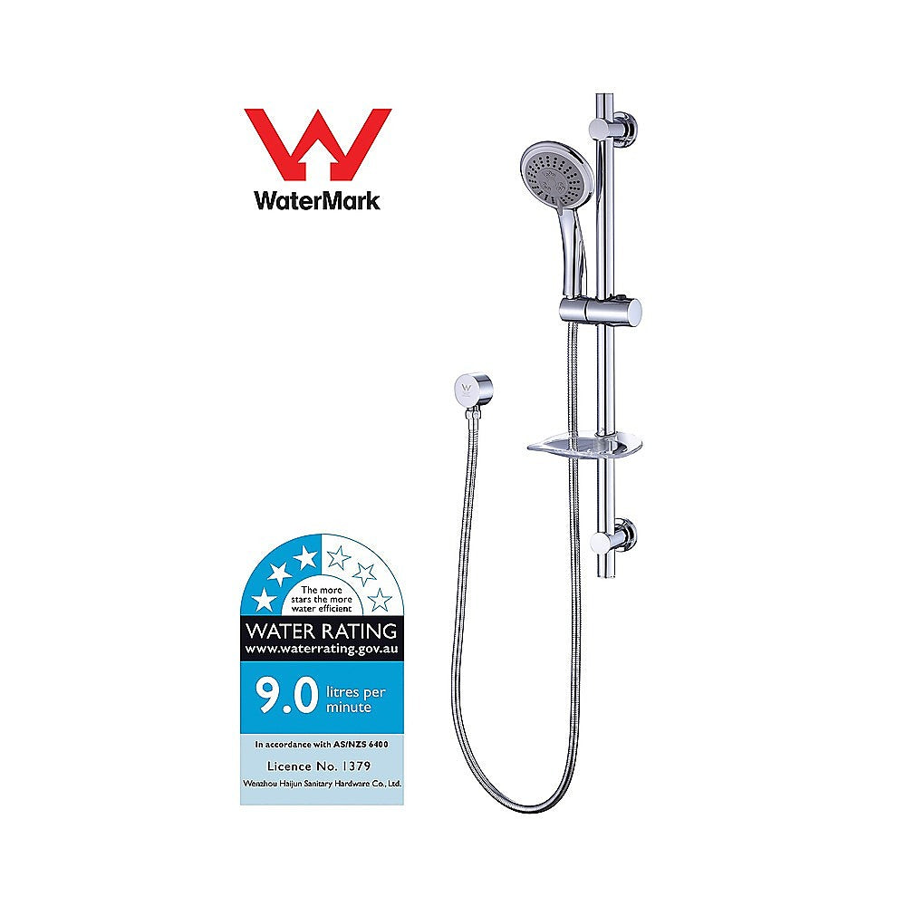 Handheld Shower Rail Set | Soap Dish Included | Modern Bathroom Accessory