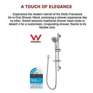 Handheld Shower Rail Set | Soap Dish Included | Modern Bathroom Accessory