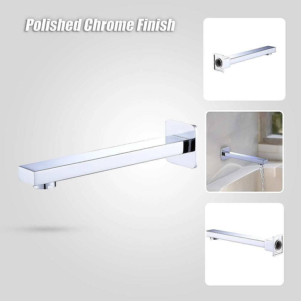 Bath Spout | 228mm | Polished Chrome Finish | Elegant Bathroom Fixture