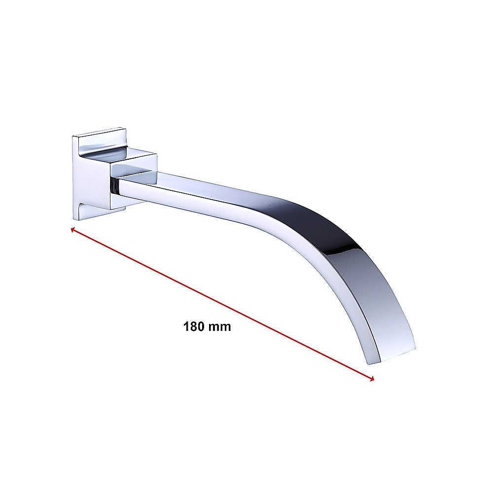 Bath Spout | 180mm | Polished Chrome Finish | Modern Bathroom Fixture