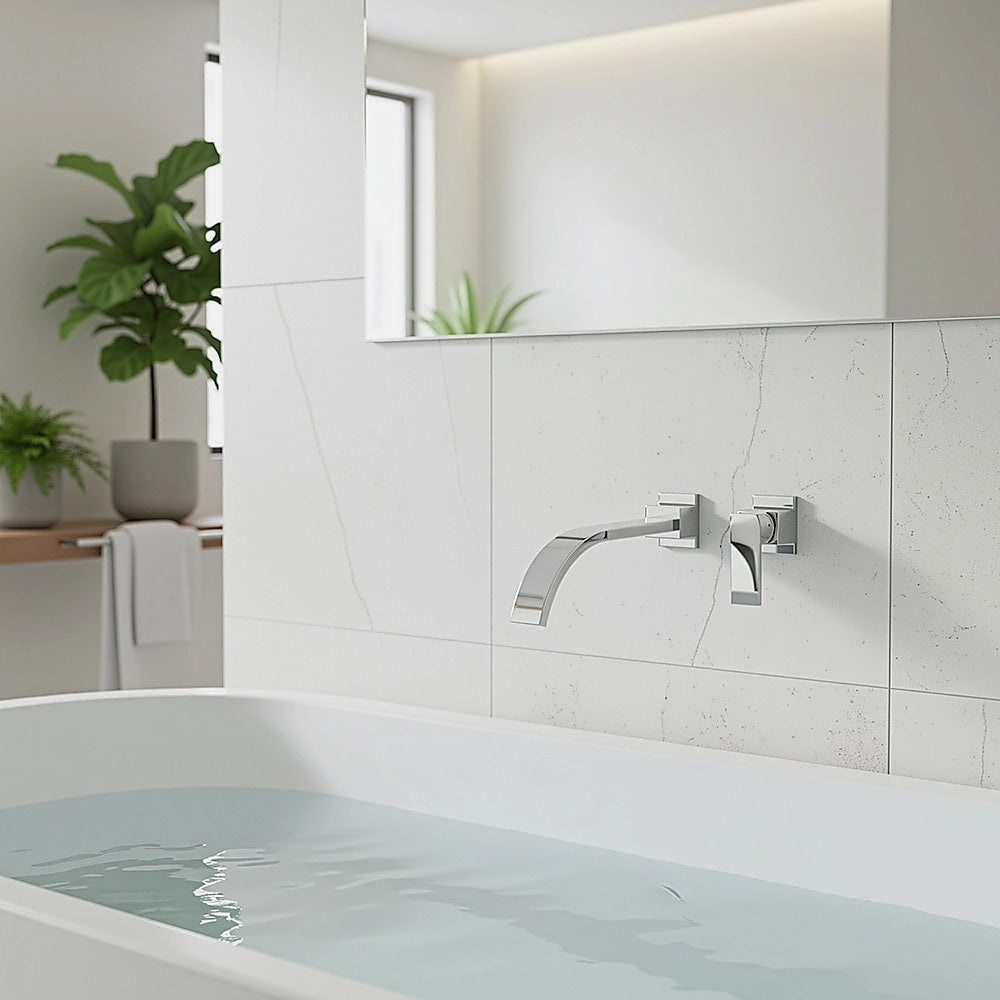 Bath Spout | 180mm | Polished Chrome Finish | Modern Bathroom Fixture